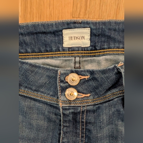 Hudson Women's Beth Baby Boot Cut Bean Blue Jeans, Size 32 - Picture 8 of 11
